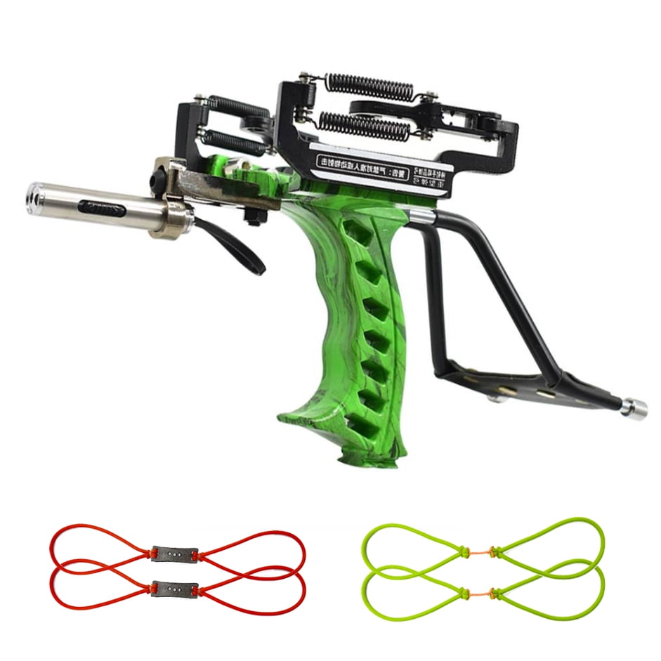 Super-Clip Carbon Fiber Slingshot For Adults - Hunting & Shooting Sling Shot With Rubber Bands & Clay Balls