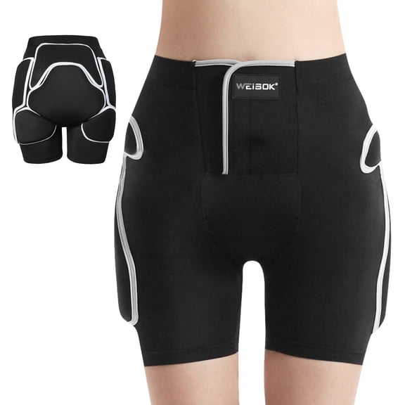 For Adults Tailbone Hip Butt Pad 3D Hip Protector Padded Shorts For Ski Snowboarding