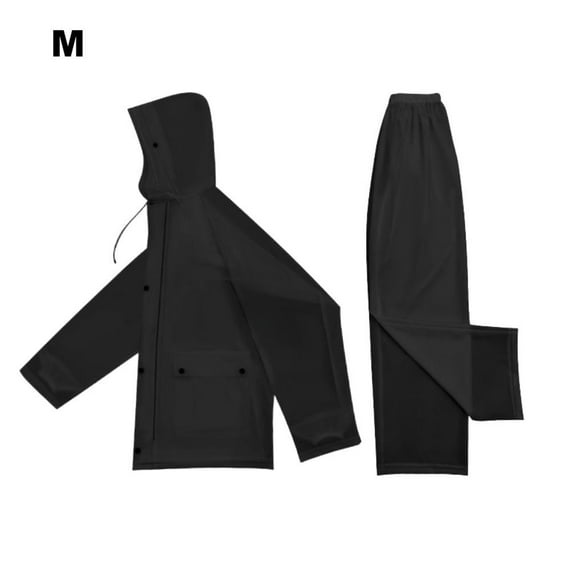 For Adults Waterproof Pvc Rain Suit Set Jacket And Pants For Riders Cyclists