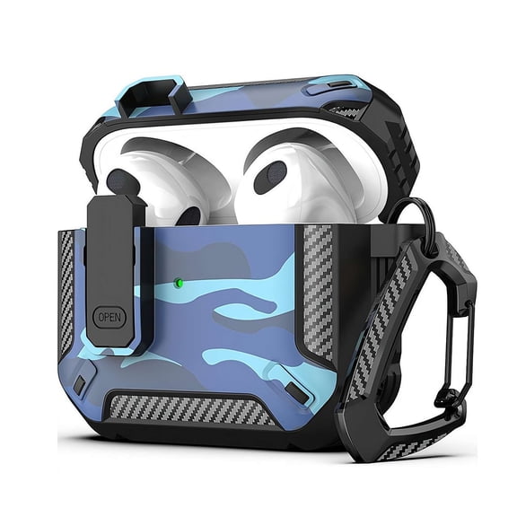 For AirPods 4 Case with Lock, AirPods 4th Generation Case Cover Shockproof AirPod Gen 4 Protective Cases with Keychain