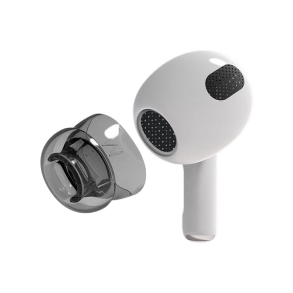 For AirPods 4 Replacement Ear Caps TPE Soft Comfortable Dustproof Noise Reduction 3 Sizes Black