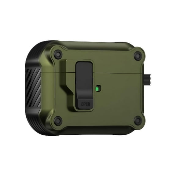 For AirPods Pro 3 Case Shockproof Protective Cover with Carabiner Clip Mech Design Anti Scratch