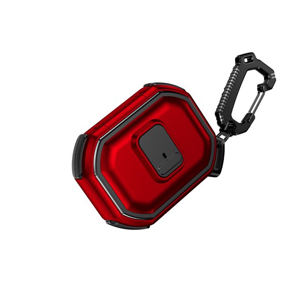 For AirPods Pro Switch Button Hybrid with Belt Loop - Red