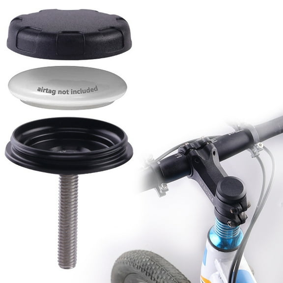 For AirTag Tracker Case Bicycle Hidden Headset Mount Anti-Theft Bike Locator Bracket Holder Round