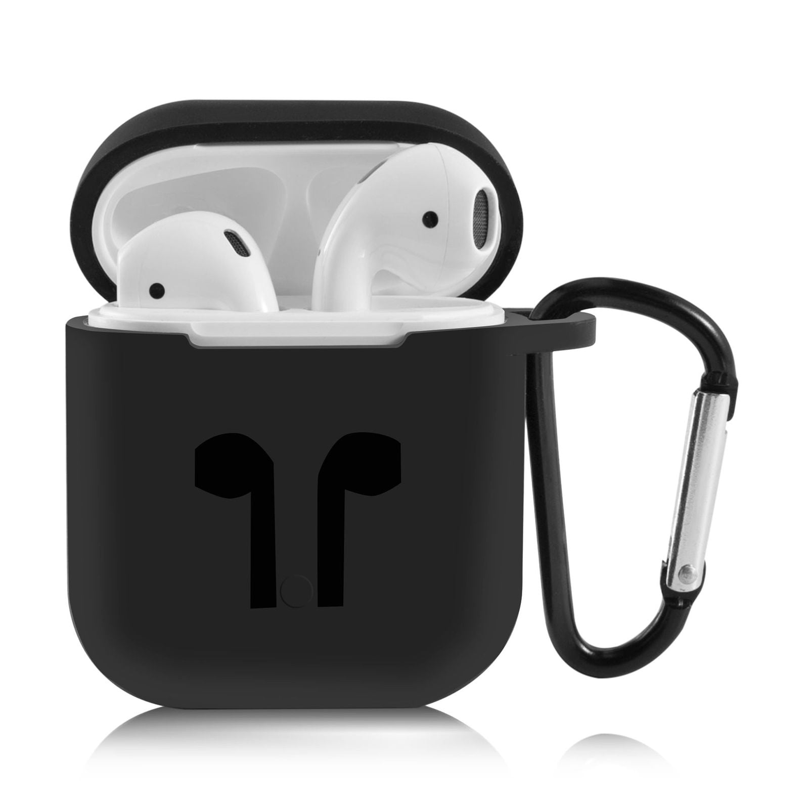 TANGABA AirPods Case Cover for AirPod 2&1, Full-Body Protective Hard Shell  Leather Airpods Protective Cover Case with Keychain for AirPods Wireless