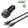 thumbnail image 1 of For Alcatel TCL 4X 5G T601DL 48W Car Charger PD + 2.4A USB with 3FT C to C cable, 1 of 6