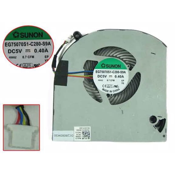 For Alienware 15 R3 15 R4 EG75070S1-C280-S9A DC 5V 0.40A 4-Wire CPU Cooling Fan