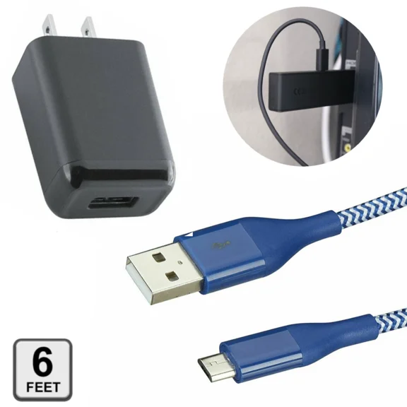 For Amazon Fire Tv Stick Firestick, Roku Hd 4K Power Cord Usb Wall Adapter Cable