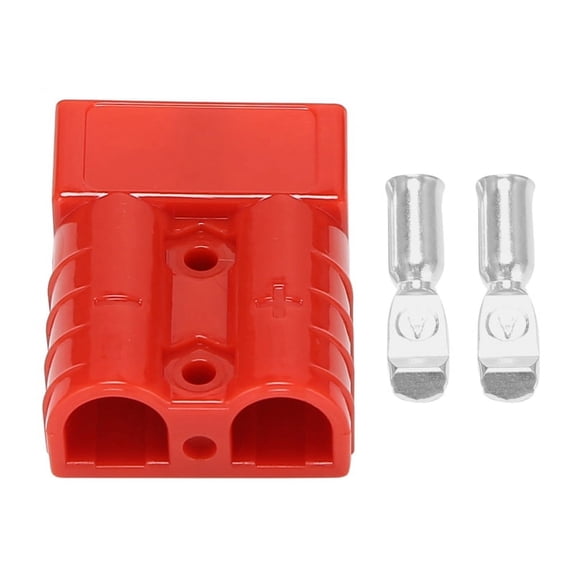 For Anderson Style Plug Connectors 50A 600V 6-12AWG Power Tool for 6AWG Plated Solid Terminals Plugs Red