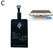 For Android Type C USB Wireless Charger Receiver Adaptor Fast Charging Pad SALE E2F7