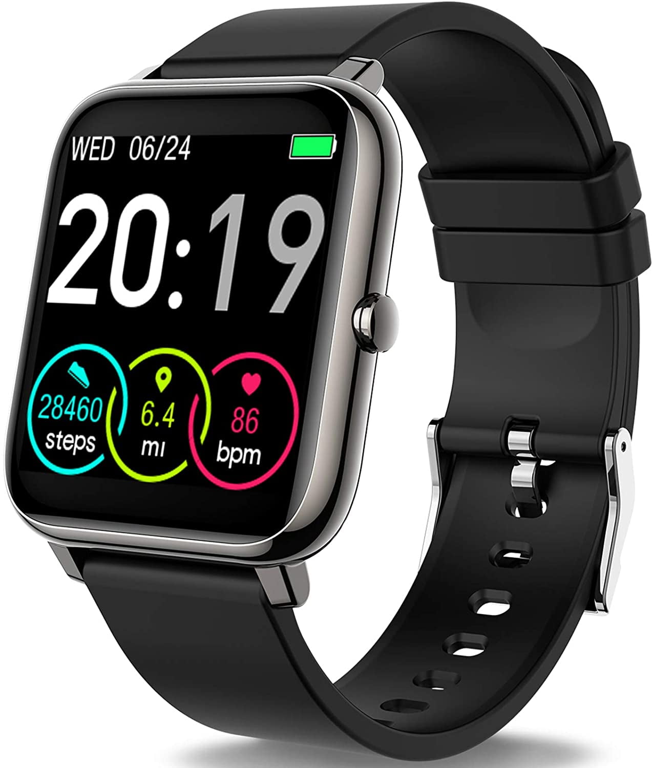 Timoom 1.4 Inch Full Touch Screen Smart Watch, Fitness Tracker with ...