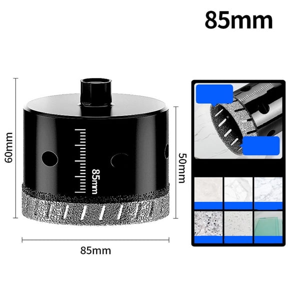 For Angle Grinder M10 Dry Drill Bit 2090MM for Porcelain and Glass Tiles