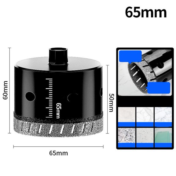 For Angle Grinder M10 Dry Drill Bit 2090Mm For Porcelain And Glass Tiles