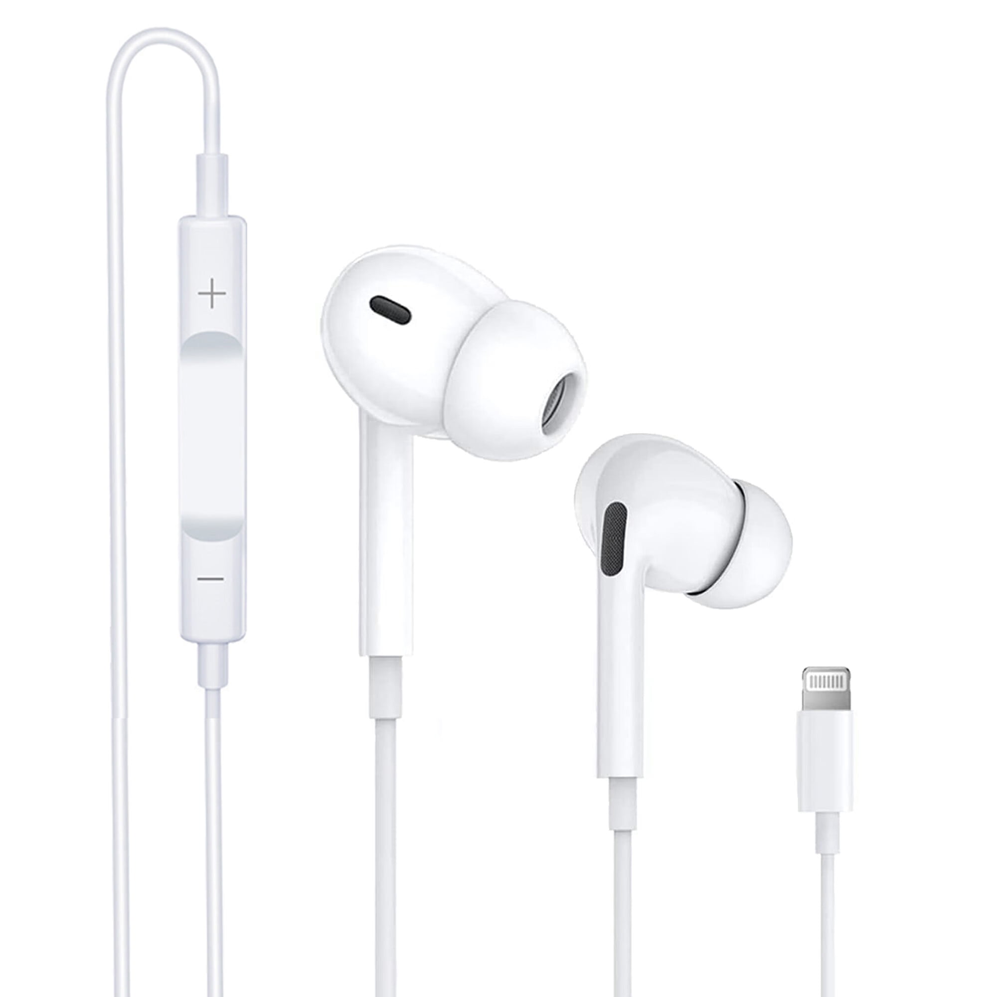 For Apple Earbuds with Lightning Connector(Builtin Microphone & Volume