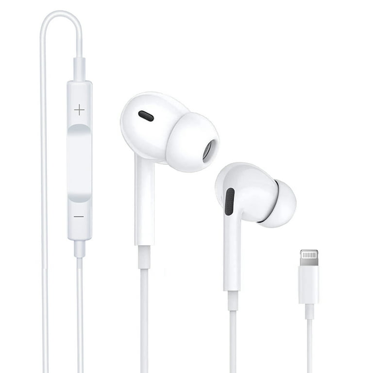 For Apple Earbuds with Lightning Connector(Built-in Microphone & Volume  Control) in-Ear Stereo Headphone Headset Compatible with iPhone