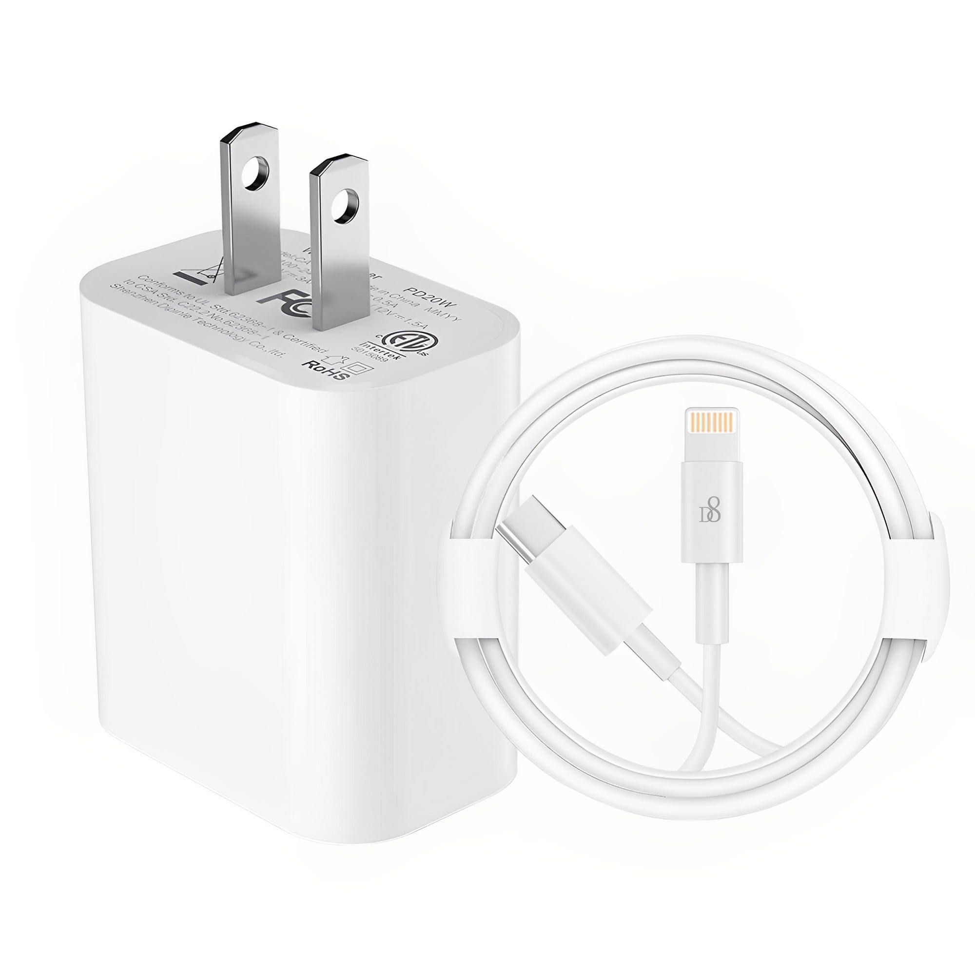 Cargador 20W + Cable Lighting [iPhone] - Portátil Shop