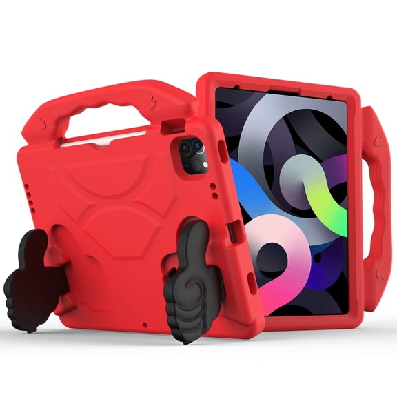 For Apple Ipad Pro 11inch 2024 Thumbs Up Kickstand Shockproof Tablet Case Cover - Red