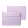 thumbnail image 1 of For Apple Macbook Air Pro Retina 11 12 13 15 Laptop Notebook Cover for Mac book 13.3 inch PU Leather Sleeve Protector Bag Case (light purple,15inch), 1 of 7