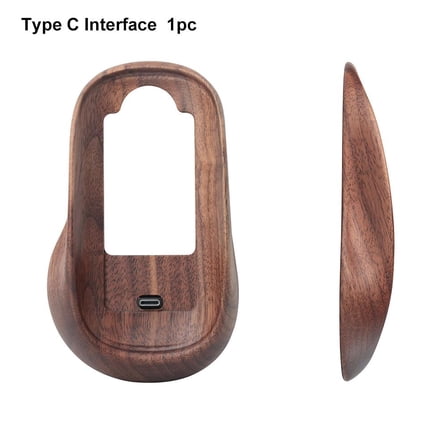 For Apple Mouse Protective Case Magic Mouse Solid- Wood Base Case O4X3