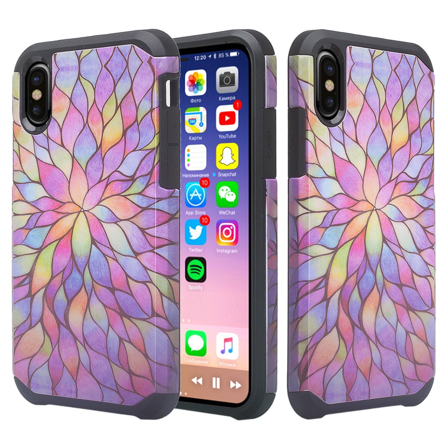 Apple Iphone Xs Rainbow Case Cover IPhone X And IPhone XS ROSÉ
