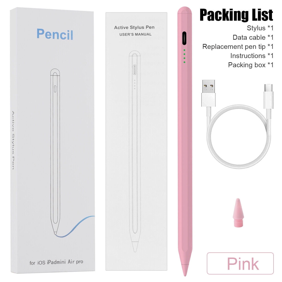 Tmalltide Stylus Pencil for iPad 6th-10th Gen, Air 3rd-5th, Pro 11
