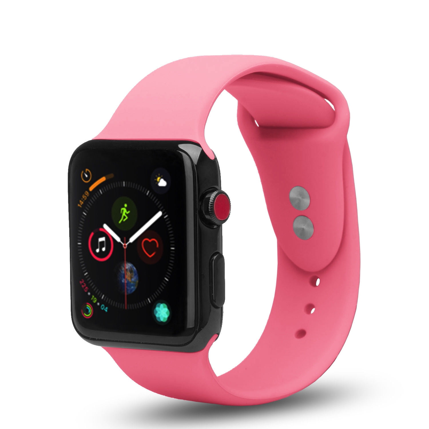 Series Soft For Bands Apple - Watch Watch 8/7/6/5/4/3/SE iWatch 41mm/40mm/38mm, Silicone Apple Pink for Wristband