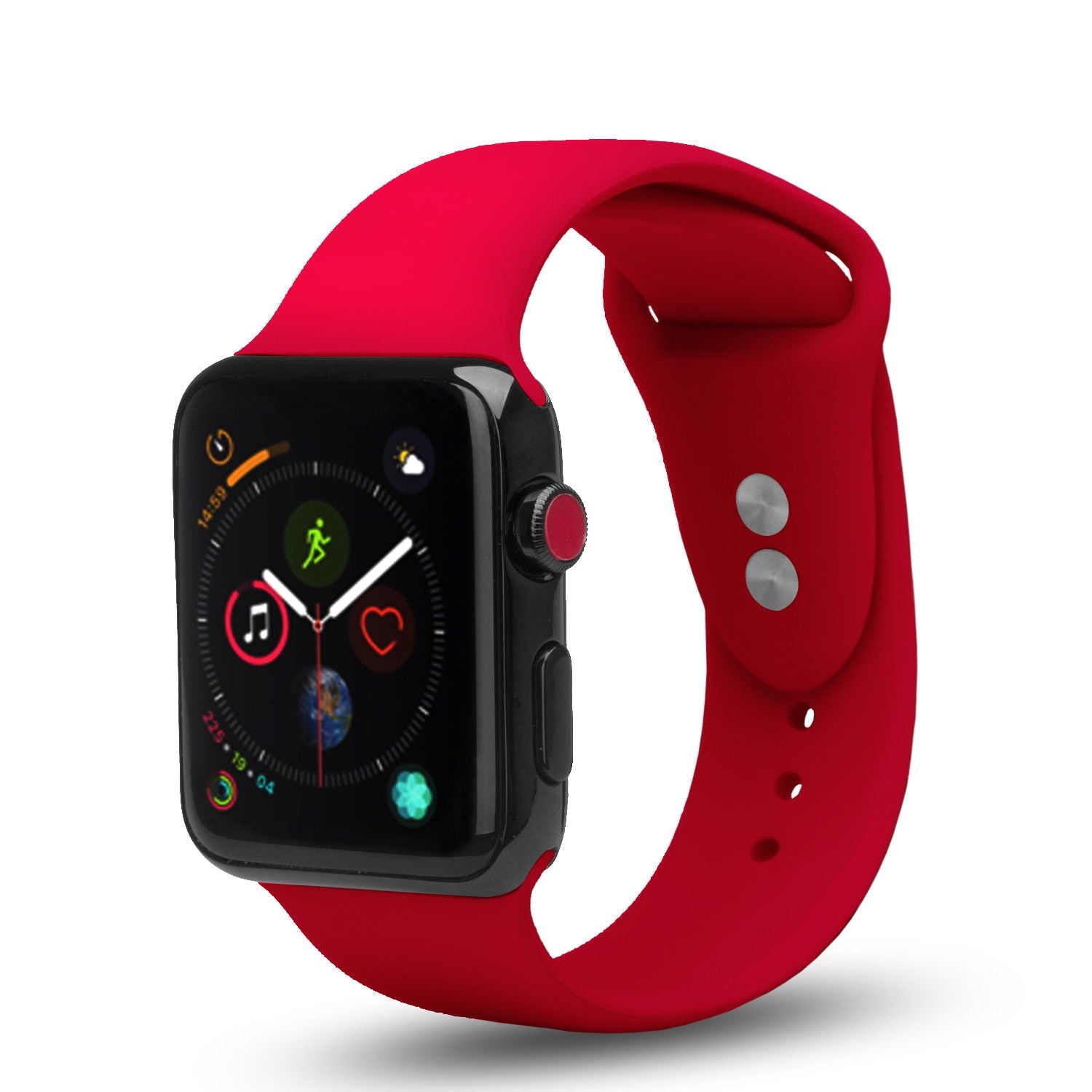 For Apple Watch Bands 49/45/44/42mm, Soft Silicone Wristband for