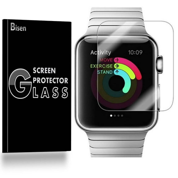 For Apple Watch SE (40mm) [2020] [3-Pack BISEN] Screen Protector Tempered Glass, 9H Hardness, Anti-Scratch, Anti-Shock, Bubble Free, Shatterproof