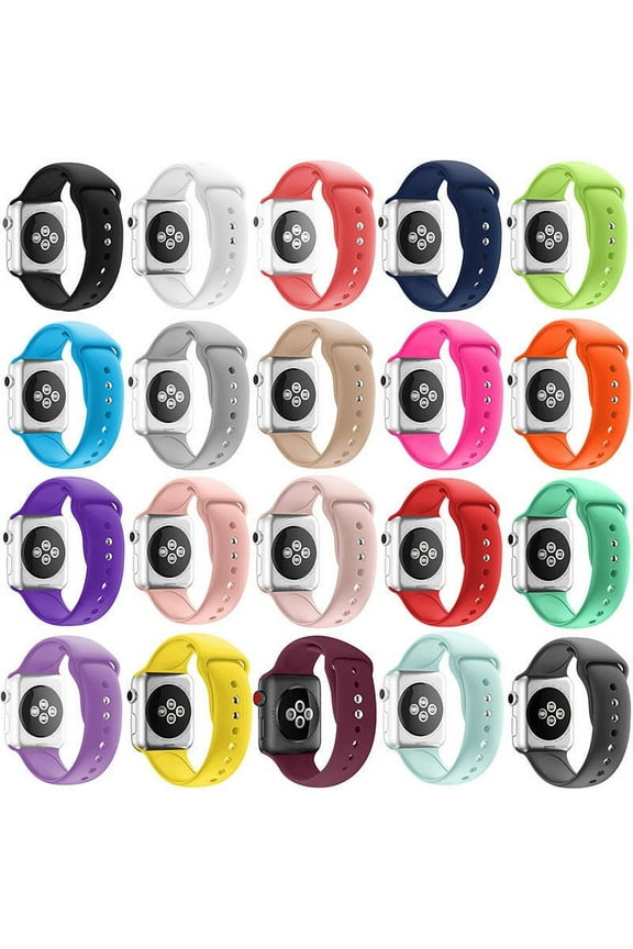 For Apple Watch Series 4/3/2/1 38/42 Replacement Silicone Wrist Sport Band Strap