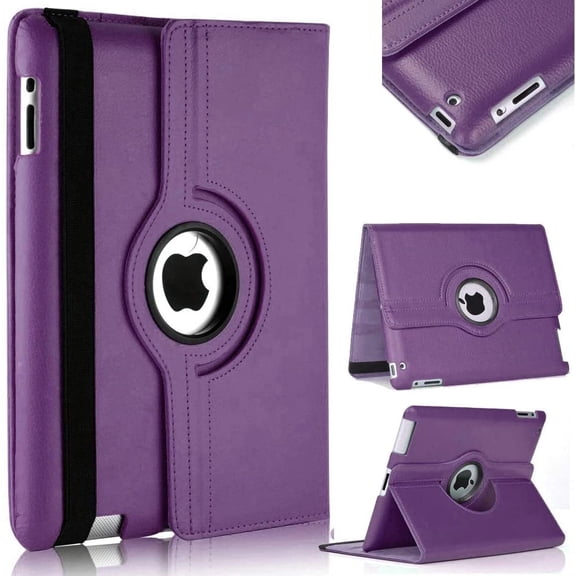 For Apple iPad 7th 8th 9th 10.2" Case 360 Degrees Rotating Leather Cover