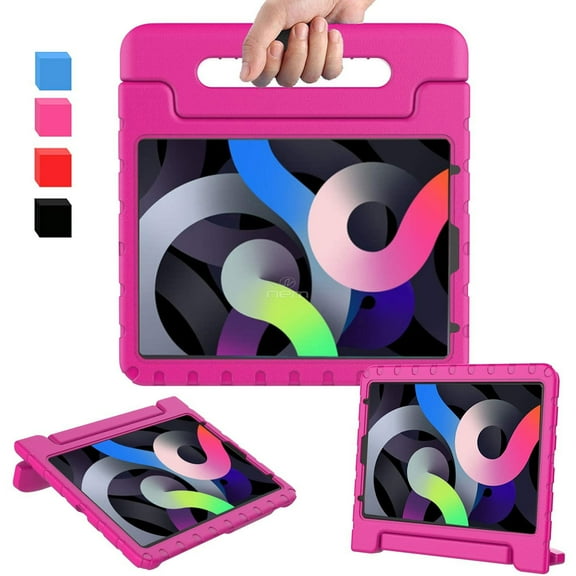 For Apple iPad Air 4th Generation 2020 / A2316 / A2324 / A2325 / A2072 Shockproof Light Weight Kids Friendly Foam Handle Case Black (Copy)