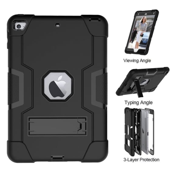 For Apple iPad Mini 4/5 7.9 inch (2015/2019) Heavy Duty Rugged Case Cover, 3 Layer Protection Shockproof Case