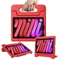thumbnail image 1 of For Apple iPad Mini 6th Gen 8.3 inch 2021 / A2567 / A2568 / A2569 Shockproof Light Weight Kids Friendly Foam Handle Case Red, 1 of 7