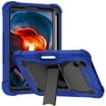 thumbnail image 1 of For Apple iPad Mini 6th Gen 8.3 inch (2021) Tough Tablet Strong Kickstand Hybrid Case Cover - Dark Blue, 1 of 1