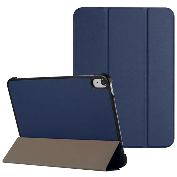 For Apple iPad Mini 6th Gen 8.3 inch (2021) Trifold Magnetic Closure PU Leather Case Cover - Blue