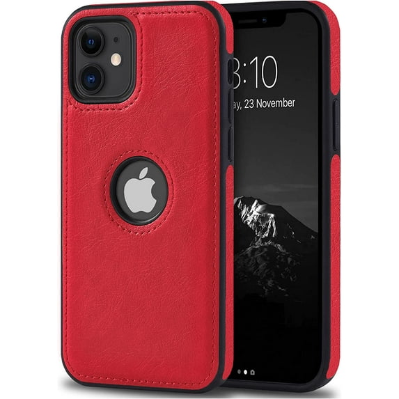 For Apple iPhone 11 (6.1'') Case Luxury Leather Business Vintage Elegant Slim Non-Slip Soft Grip Shockproof Protective Cover