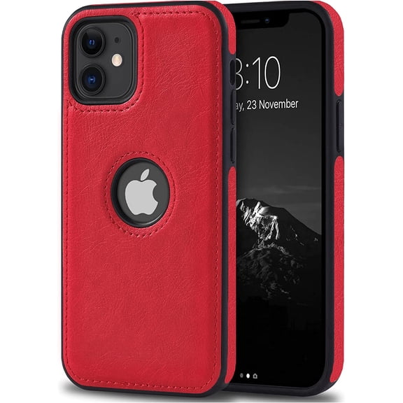 For Apple iPhone 11 (6.1'') Case Luxury Leather Business Vintage Elegant Slim Non-Slip Soft Grip Shockproof Protective Cover