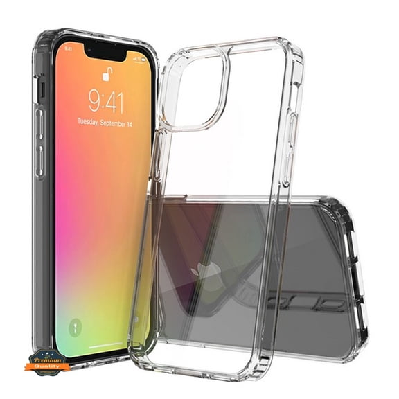 For Apple iPhone 11 (6.1") Crystal HD Clear Back Panel PC + TPU Bumper Frame Hybrid Thin Slim Hard Shockproof Defender Phone Case Cover by Xpression - Clear