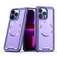 thumbnail image 1 of For Apple iPhone 11 /6.1" Hybrid Armor Hard PC TPU Rubber Compatible with MagSafe Shockproof Drop Protection Cover ,Xpm Phone Case [ Purple ], 1 of 4