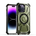 thumbnail image 1 of For Apple iPhone 11 /6.1" MagSafe Compatible Circle Ring Magnetic Kickstand Hybrid Hard Back TPU Edge Protective Cover ,Xpm Phone Case [ Green ], 1 of 4