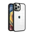 thumbnail image 1 of For Apple iPhone 11 (6.1") Slim Fit Hybrid Transparent Thick Acrylic with Metal Buttons Frame Protective Cover ,Xpm Phone Case [ Black ], 1 of 3
