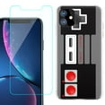 thumbnail image 1 of For Apple iPhone 11 Case , Slim-Fit TPU Protective Phone Case with Tempered Glass Screen Protector, by OneToughShield ® - Game Controller, 1 of 3