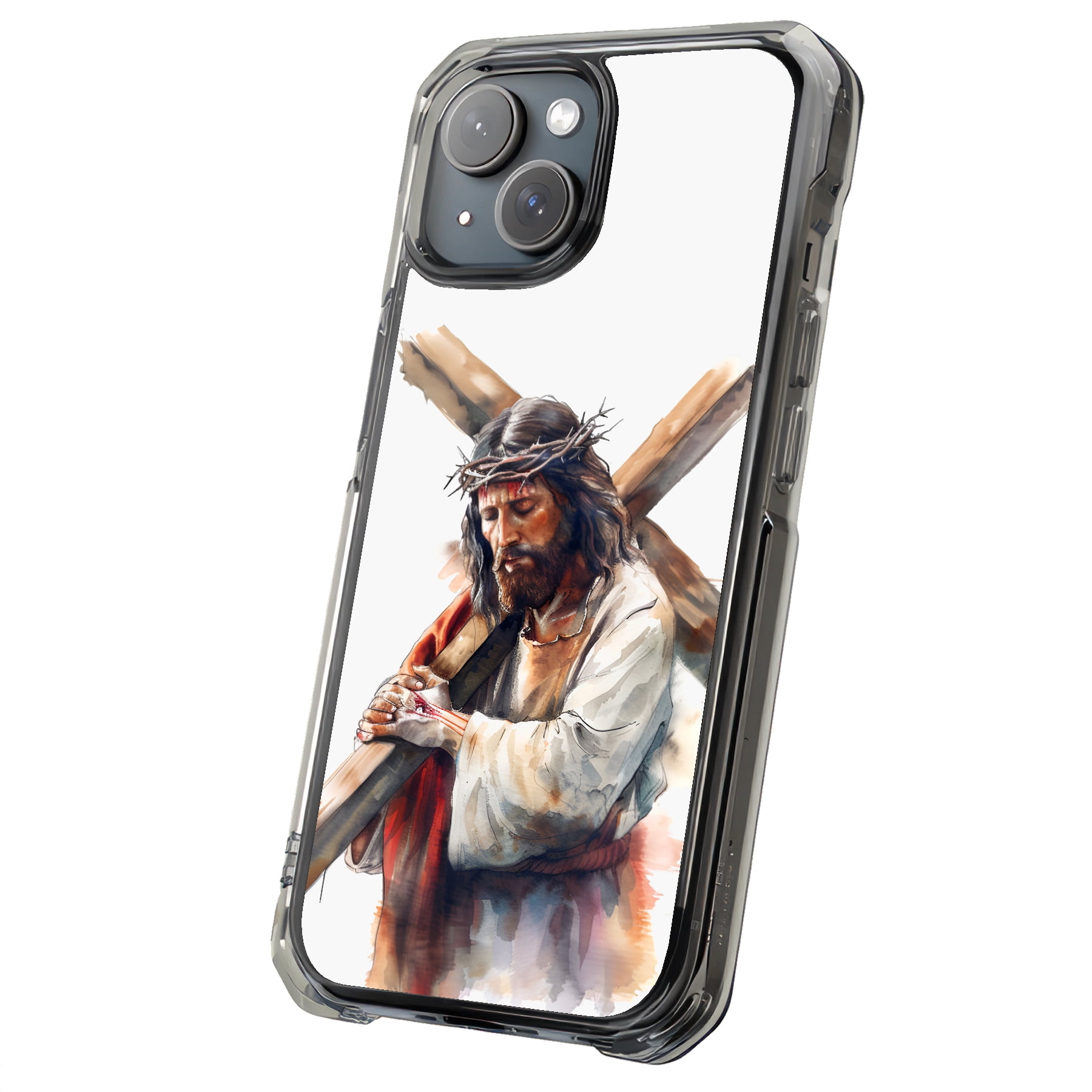 For Apple iPhone 11, MagSafe Rugged Case, Jesus Cross 2 Print, Styles ...
