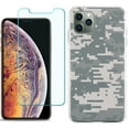thumbnail image 1 of For Apple iPhone 11 Pro Case , Slim-Fit TPU Protective Phone Case with Tempered Glass Screen Protector, by OneToughShield ® - Digital Camo, 1 of 3