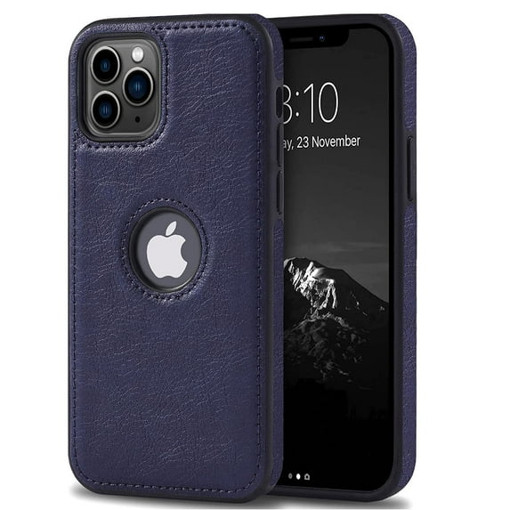 For Apple iPhone 11 Pro Max (6.5'') Case Luxury Leather Business Vintage Elegant Slim Non-Slip Soft Grip Shockproof Protective Cover