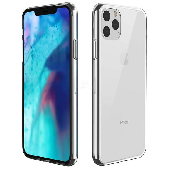 For Apple iPhone 11 Pro Max Transparent Bumper Silicone Gel Case Cover Clear