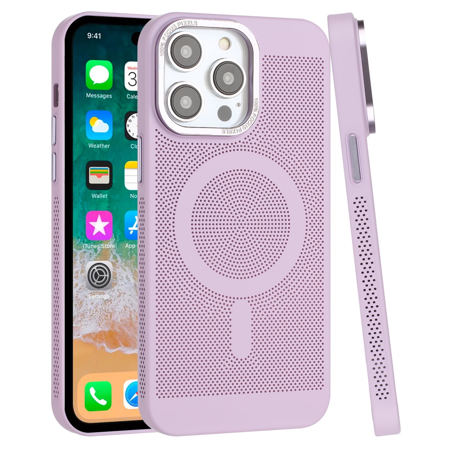 For Apple iPhone 12 /12 Pro Breathable Cooling Mesh Heat - Main Image