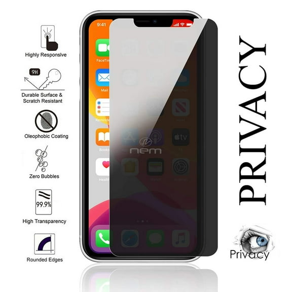 For Apple iPhone 12 Mini 5.4 inch Privacy Glass Screen Protector