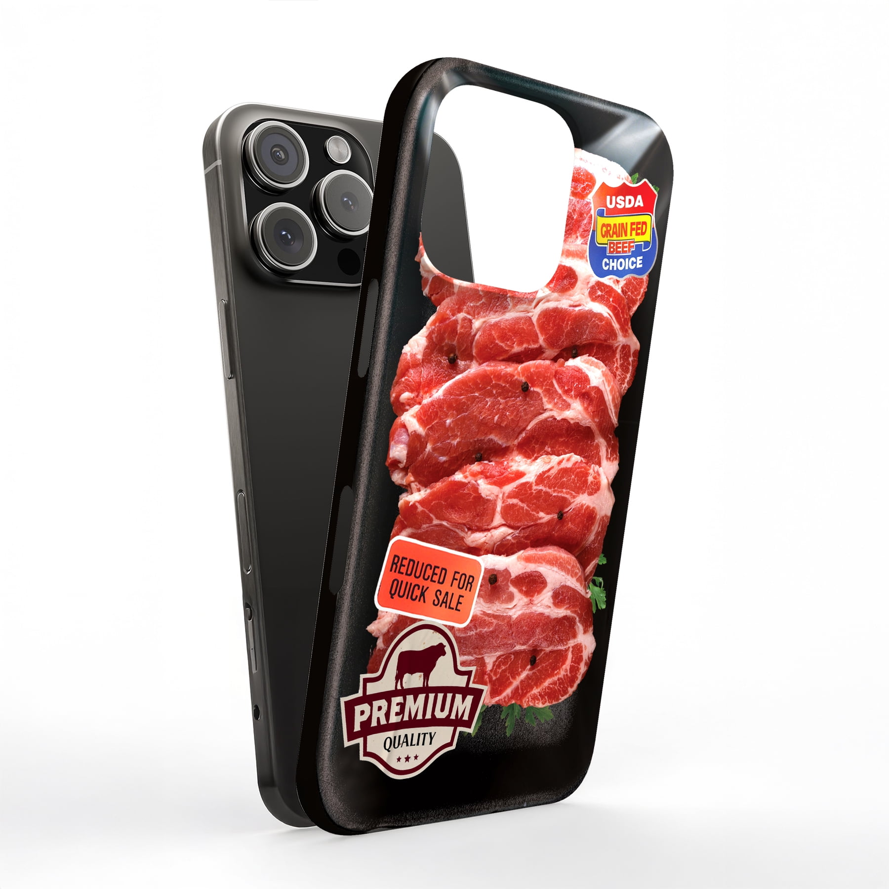 For Apple iPhone 12 Mini, Hard Shell Case, Beef Print, USA - Walmart.com