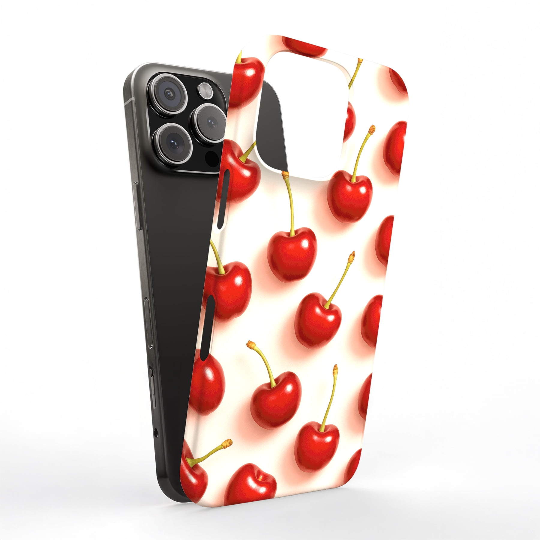 For Apple iPhone 12 Mini, Hard Shell Case, Cherry Delight Print, Styles ...